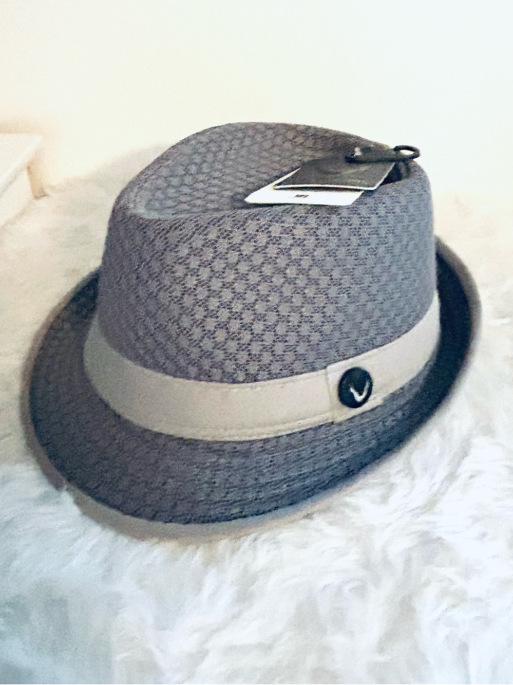 NWT NWT Black Horn Light Weight Classic Soft Summer Cool Mesh Fedora  SIZE: S/M